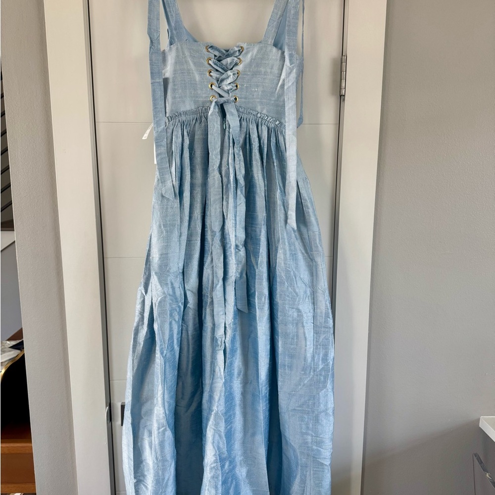 MARIE DRESS IN POWDER BLUE - Picture 8 of 11